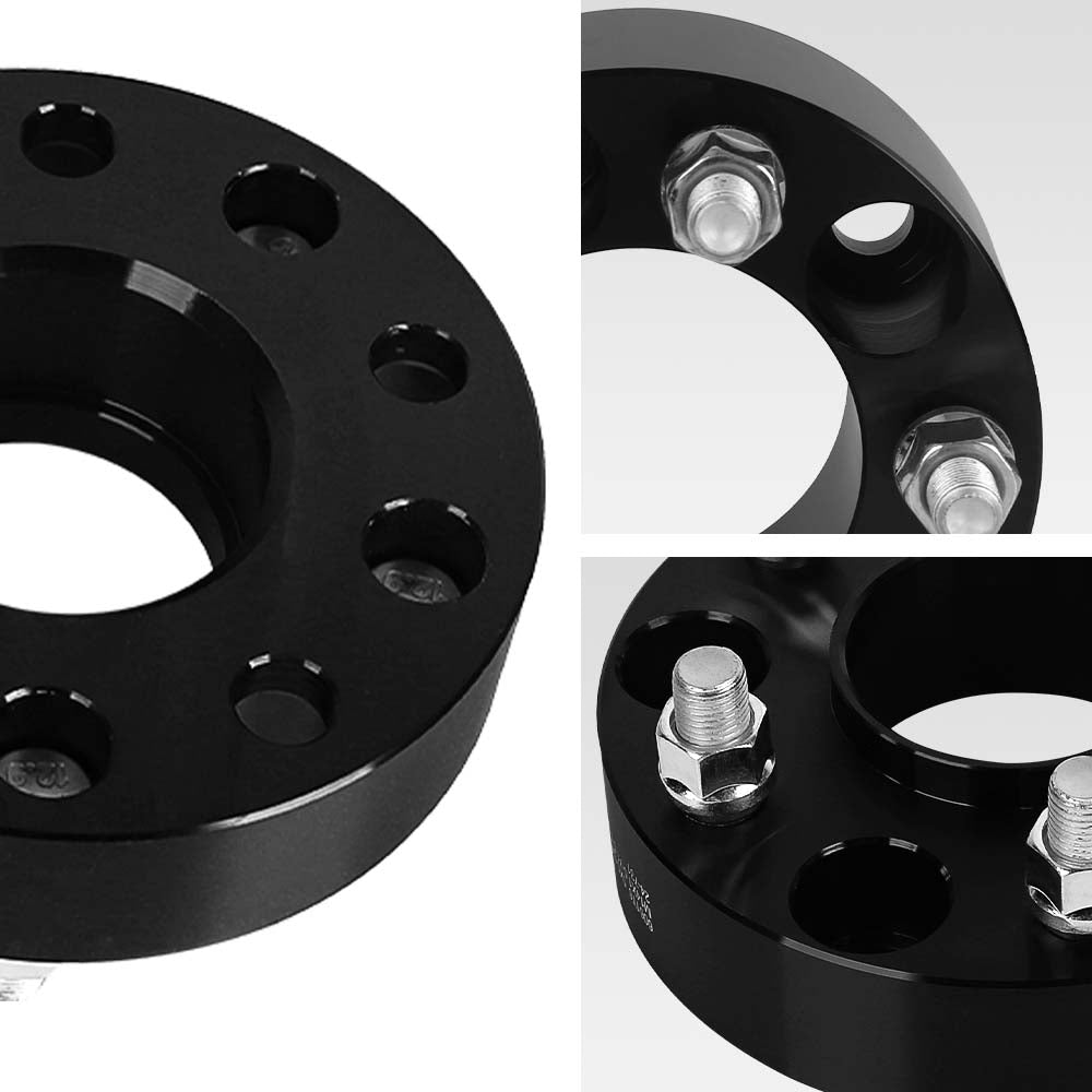Richeer 5x5" Hub Centric Wheel Spacers Fits Jeep Gladiator | 2011+ Grand Cherokee | 2018+ Wrangler-1.5" Thick Black
