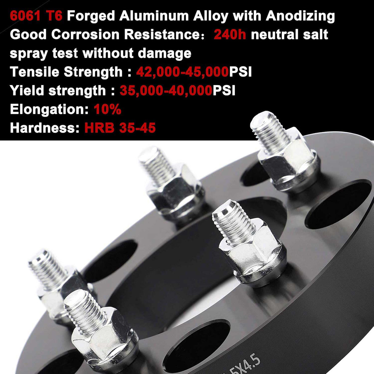 Richeer 5x5.5" to 5x4.5" Wheel Adapters for Off-Road Vehicles (Dodege, Ford & More)