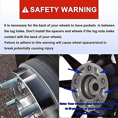 Richeer 5x5.5" to 5x4.5" Wheel Adapters for Off-Road Vehicles (Dodege, Ford & More)