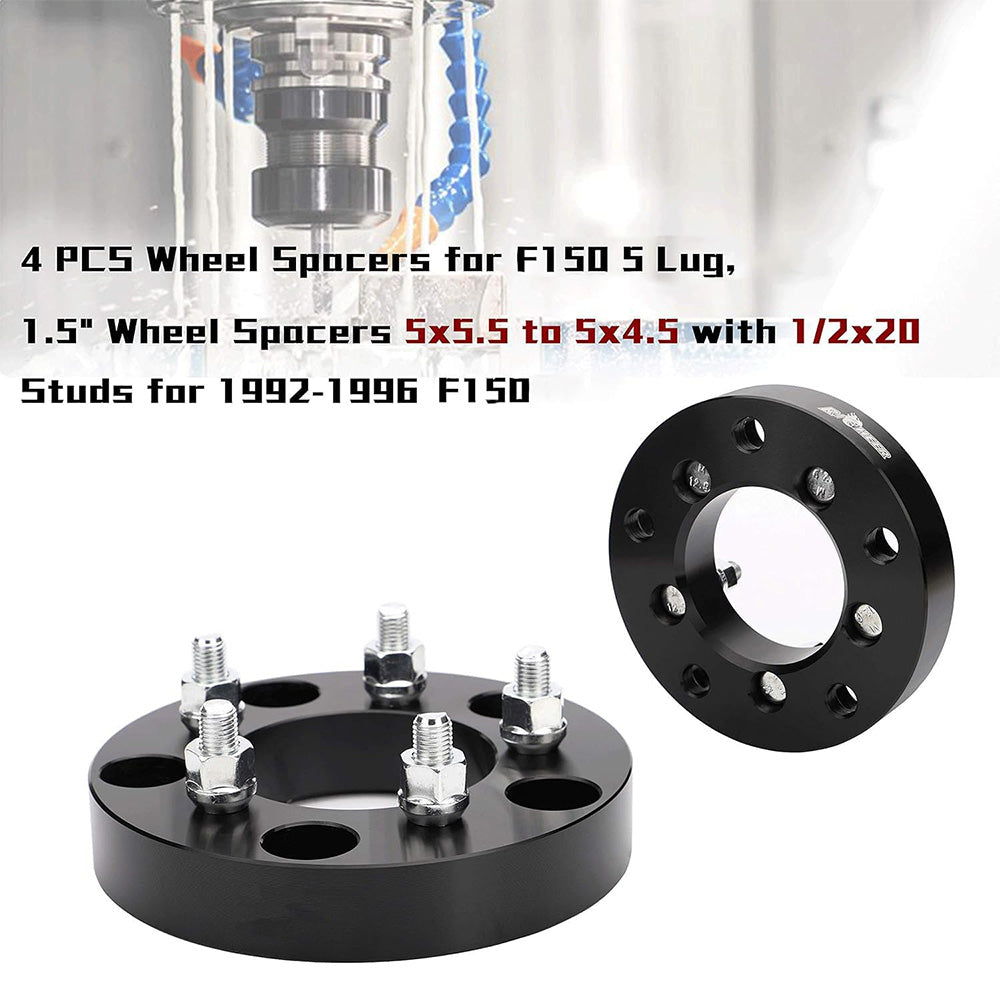 Richeer 1.5" Wheel Adapters 5x5.5 to 5x4.5 for Ram 1500 and Compatible Models