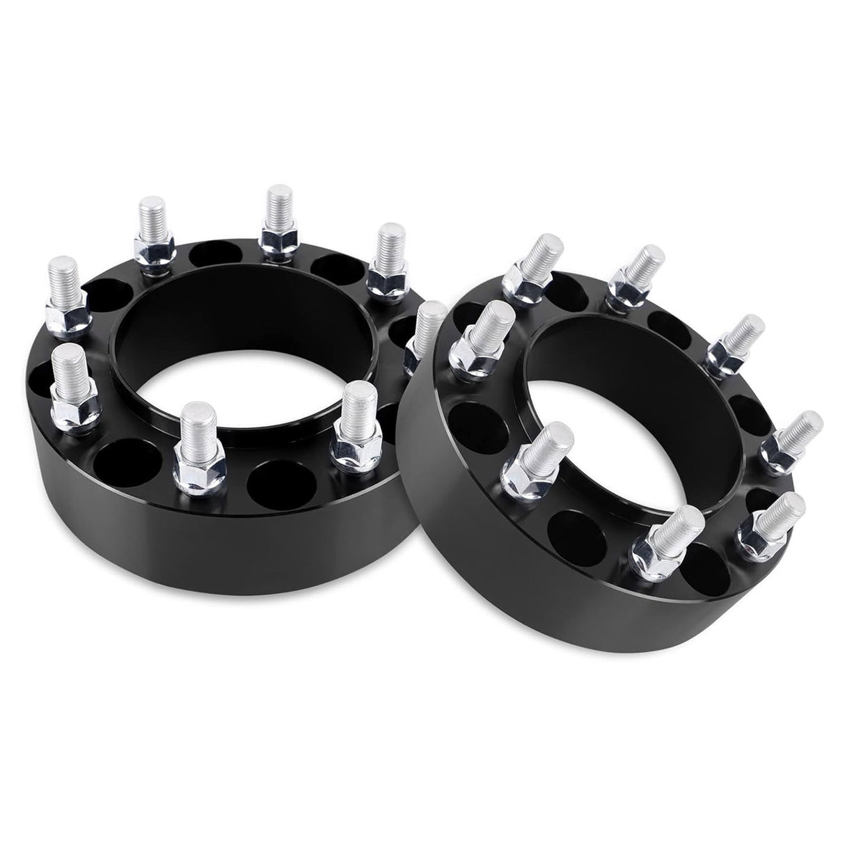 Richeer 8x170mm M14x1.5 Wheel Spacers Fits 2003+ Ford F250 F350 Super Duty Single Rear Wheel | 03-05 Dually Rear Wheel Vehicles F&R-1" Thick Black