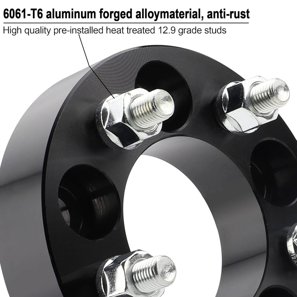 Richeer 5x4.5" Hub Centric Wheel Spacers Fits Honda | Acura Passenger Cars-15MM Thick Black