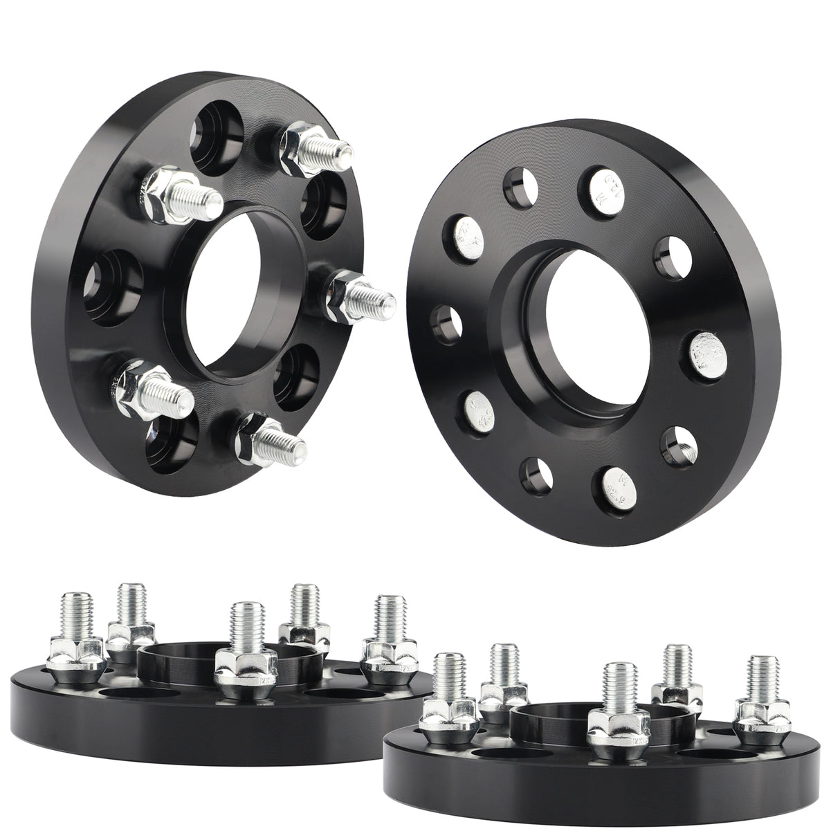 Richeer 5x4.75" Hub Centric Wheel Spacers Fits 1985-2002 Chevy Camaro 1982-2019 Corvette 1982-2002 Pontiac Firebird-20MM Thick Black
