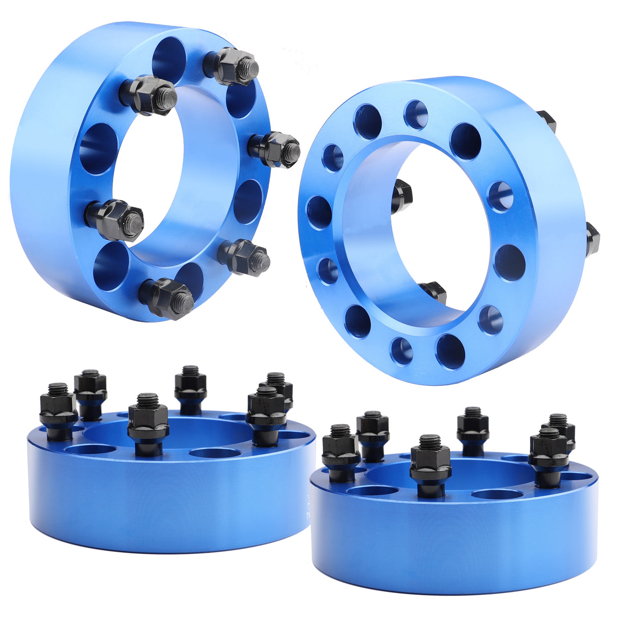 Richeer 6x5.5" Wheel Spacers Fits Toyota Tacoma FJ Cruiser 4Runner 2001-2007 Sequoia 2000-2006 Tundra -2" Thick Blue