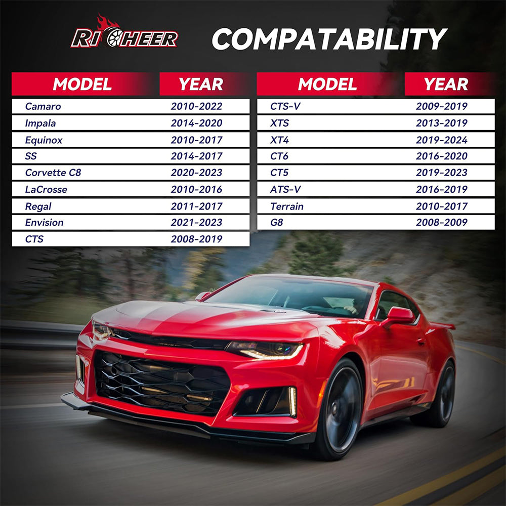 Richeer 5x120mm Hubcentric Wheel Spacers for Chevy Camaro and Compatible Models