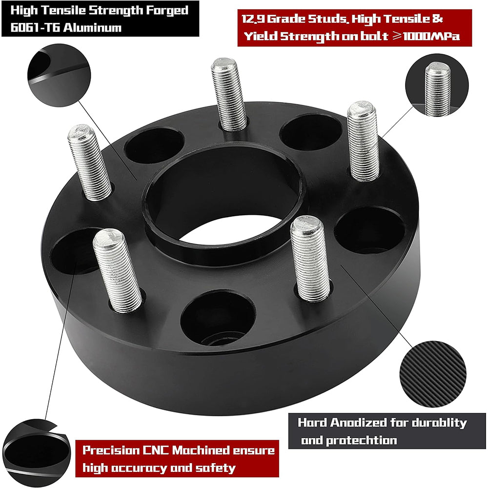 Richeer 5x120mm Hubcentric Wheel Spacers for Chevy Camaro and Compatible Models