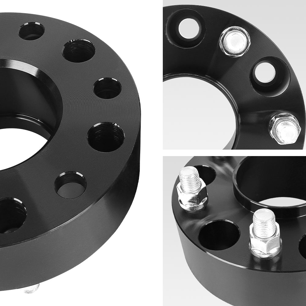 Richeer 6x5.5"(6x139.7) Hub Centric Wheel Spacers  Fits 2019+ Ram 1500- 2" Thick Black