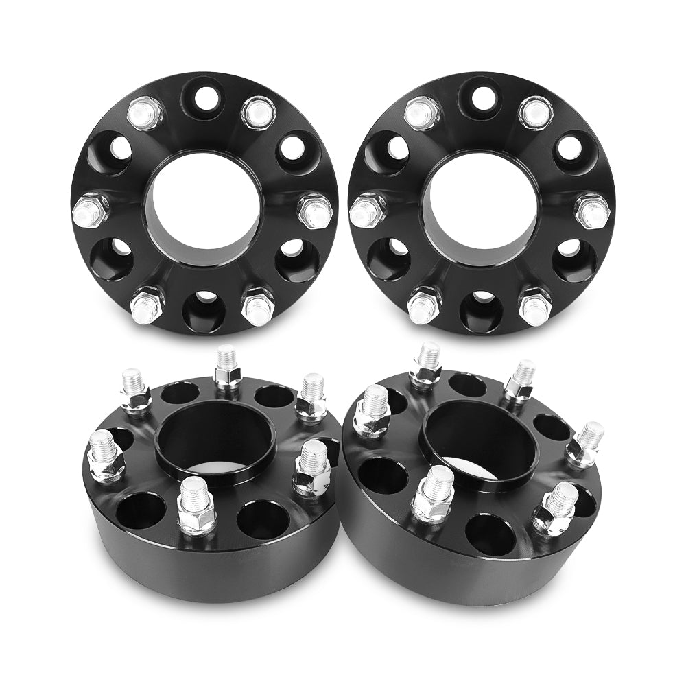 Richeer 6x5.5"(6x139.7) Hub Centric Wheel Spacers  Fits 2019+ Ram 1500- 2" Thick Black