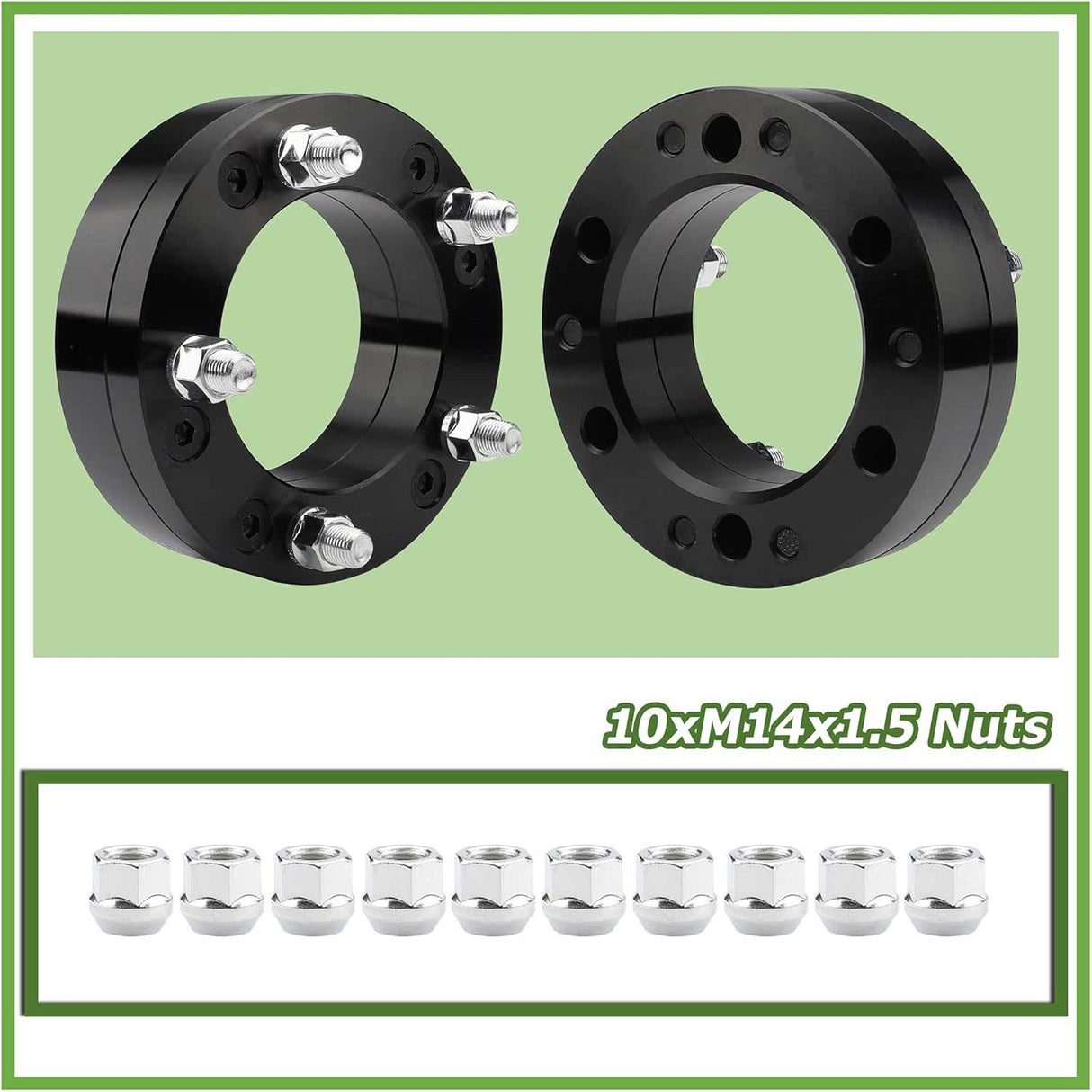 Richeer 6x5.5" to 5x5.5" Wheel Adapters for Off-Road Vehicles (Chevy, GMC, Cadillac, Ram & More)
