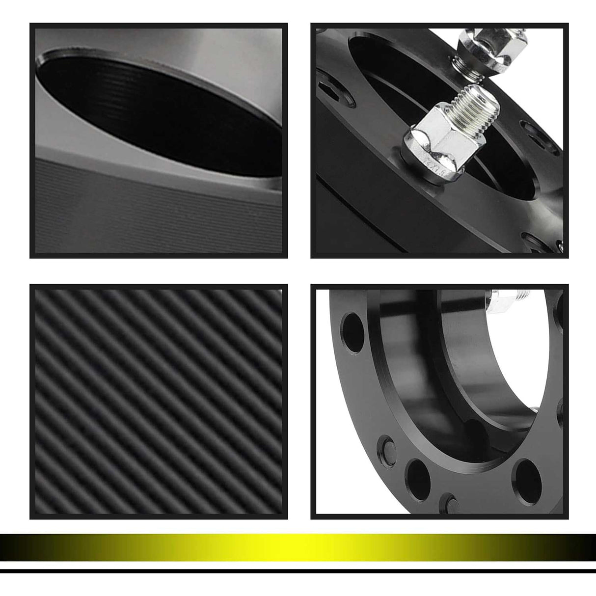 Richeer 6x5.5"-8x6.5" Wheel Adapters for 6 To 8 Lug Off-Road Vehicles(Chevy, Ford, Cadillac,Ram & More)