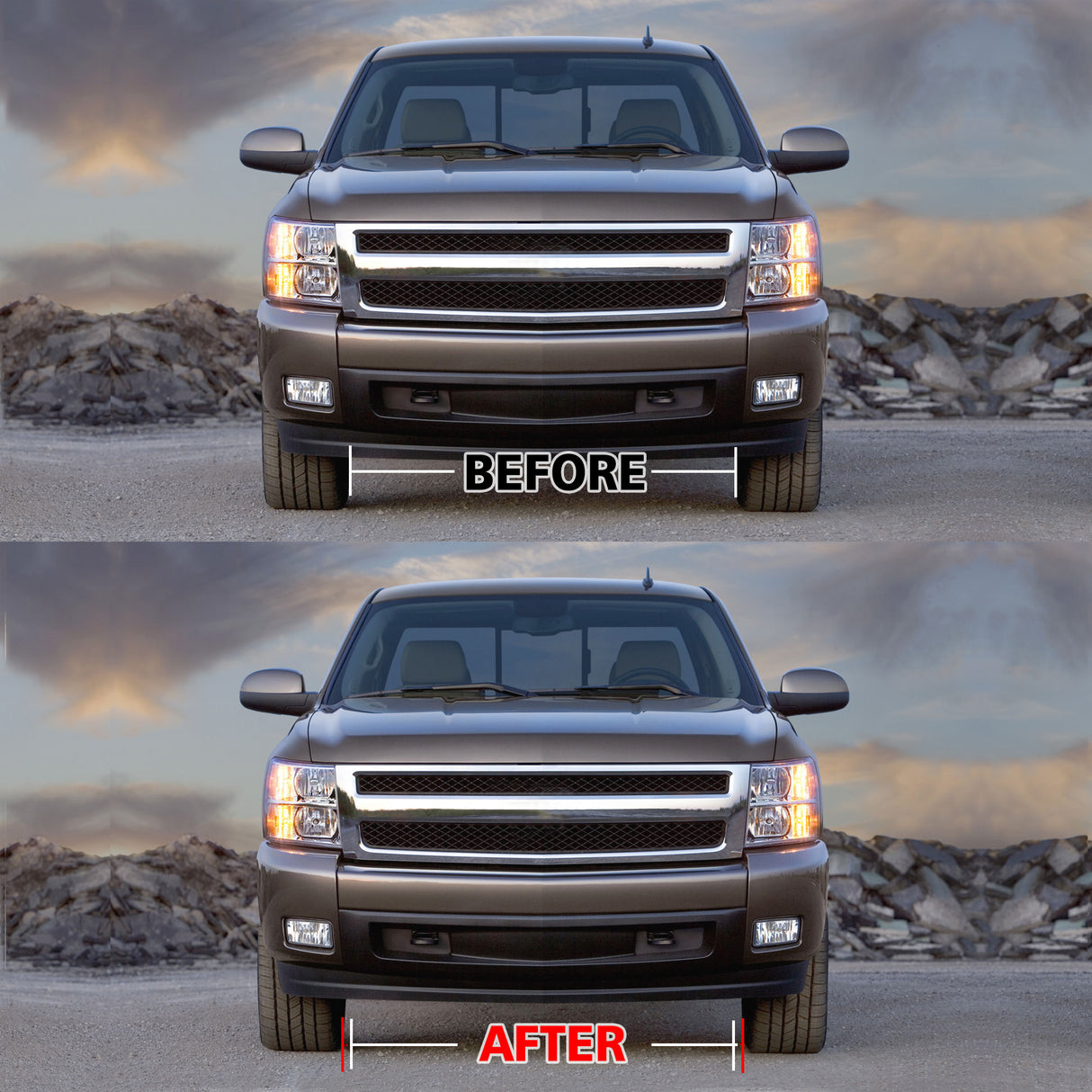 Richeer 6x5.5" 6x135mm Wheel Spacers for Off-Road Vehicles (Chevy, GMC, Ford, Toyota & More)-8MM Thick Black