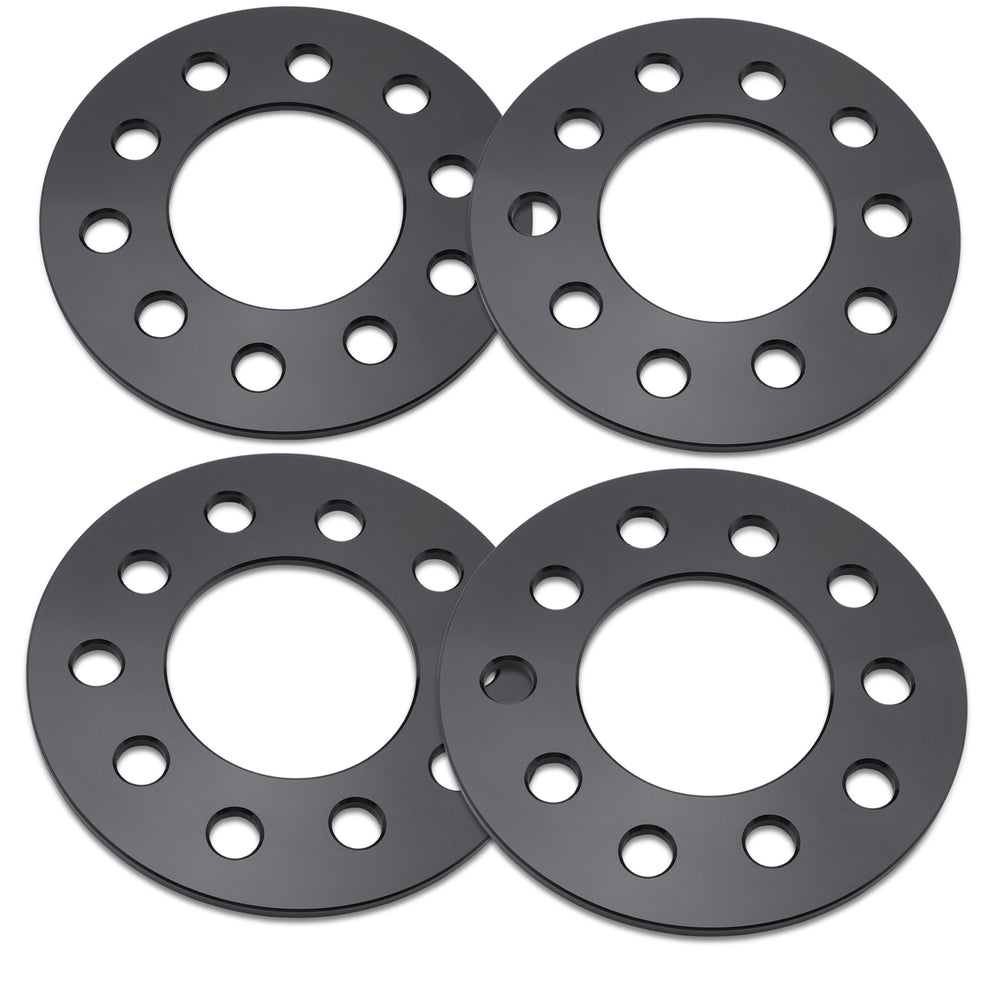 Richeer 5x4.5" 5x4.75" Wheel Spacers for Off-Road Vehicles (Toyota, Honda, Nissan & More) - 6mm Thick Black