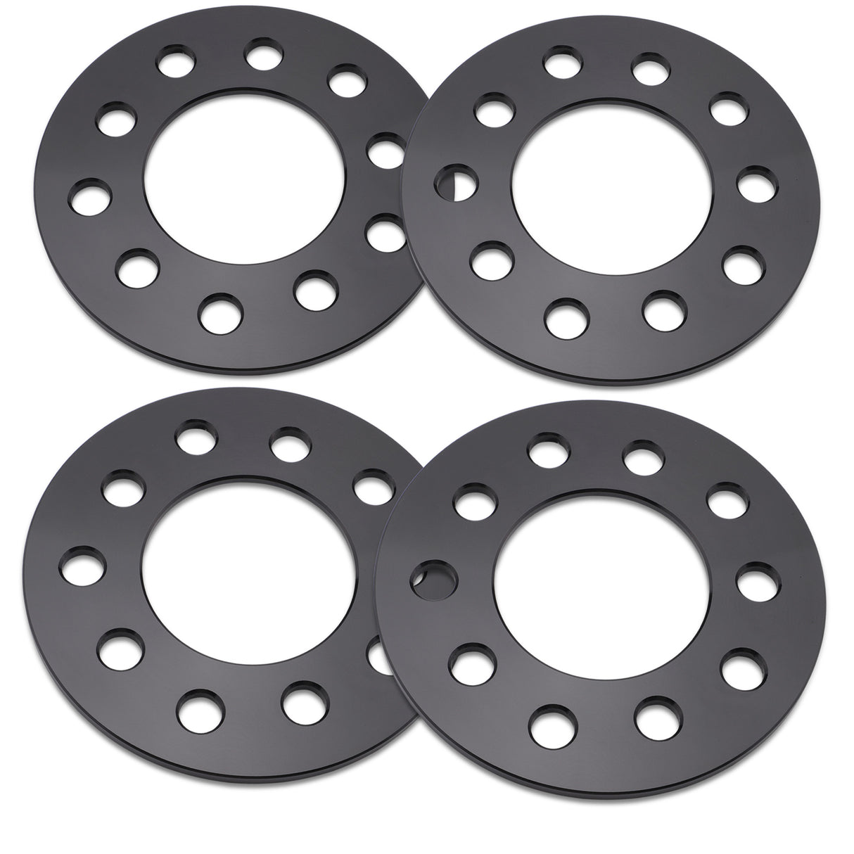 Richeer 5x4.5" 5x4.75" Wheel Spacers for Off-Road Vehicles (Toyota, Honda, Nissan & More) - 6mm Thick Black