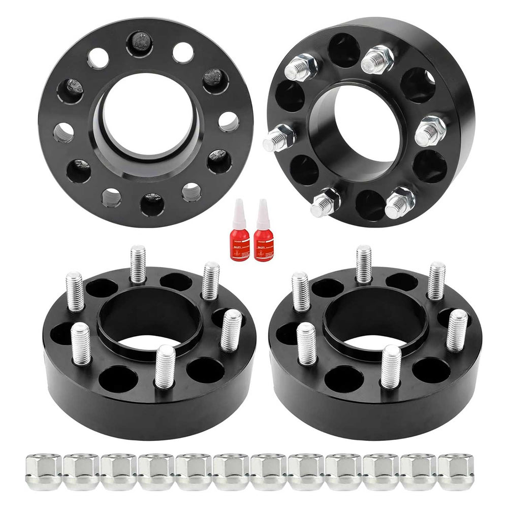 Richeer 6x135mm Hub Centric Wheel Spacers Fits 2004-2014 Ford F150 Expedition Navigator - 1.5" Thick Black