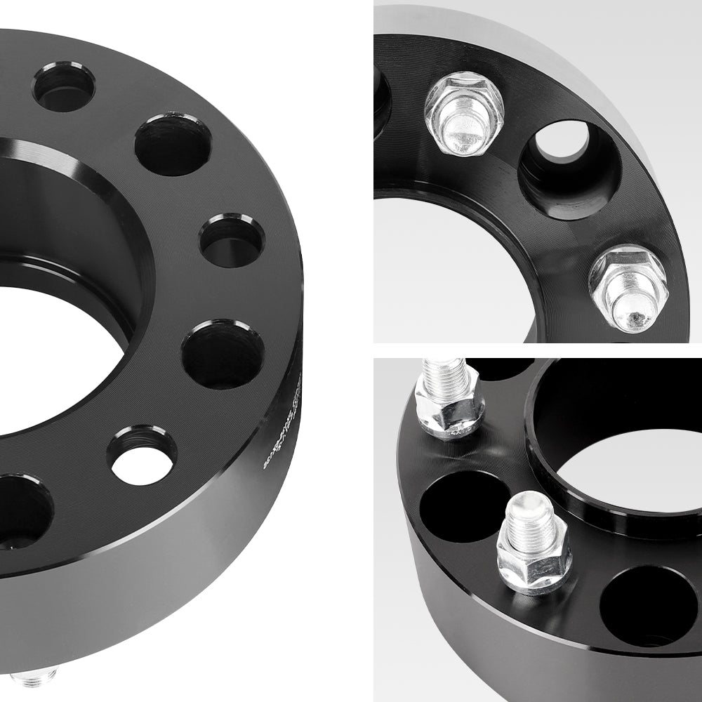 Richeer 6x135mm Hub Centric Wheel Spacers Fits 2015+ F150 | 2015+ Expedition | 2015+ Lincoln Navigator - 2" Thick Black