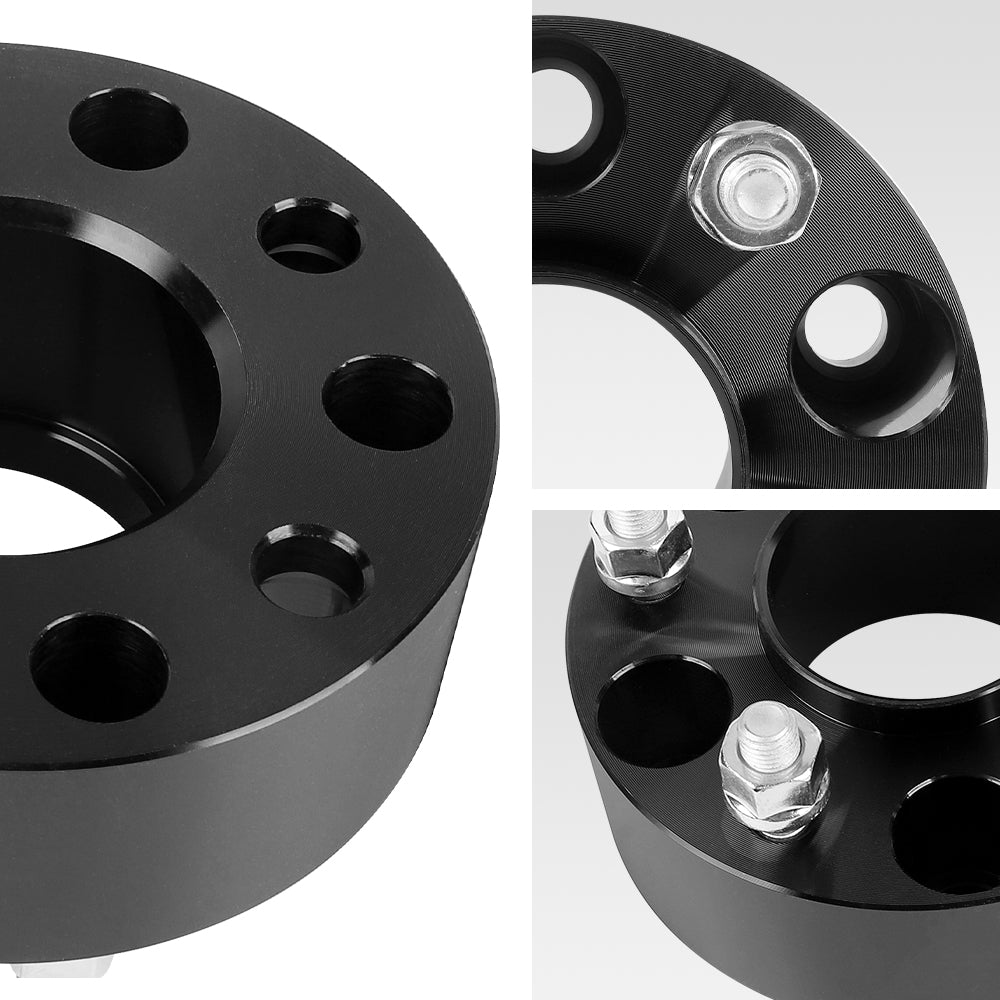 Richeer 5x4.75" Hub Centric Wheel SpacersFits Fits 1985-02 Chevy Camaro 1982-19 Corvette 1982-02 Pontiac Firebird-2" Thick Black