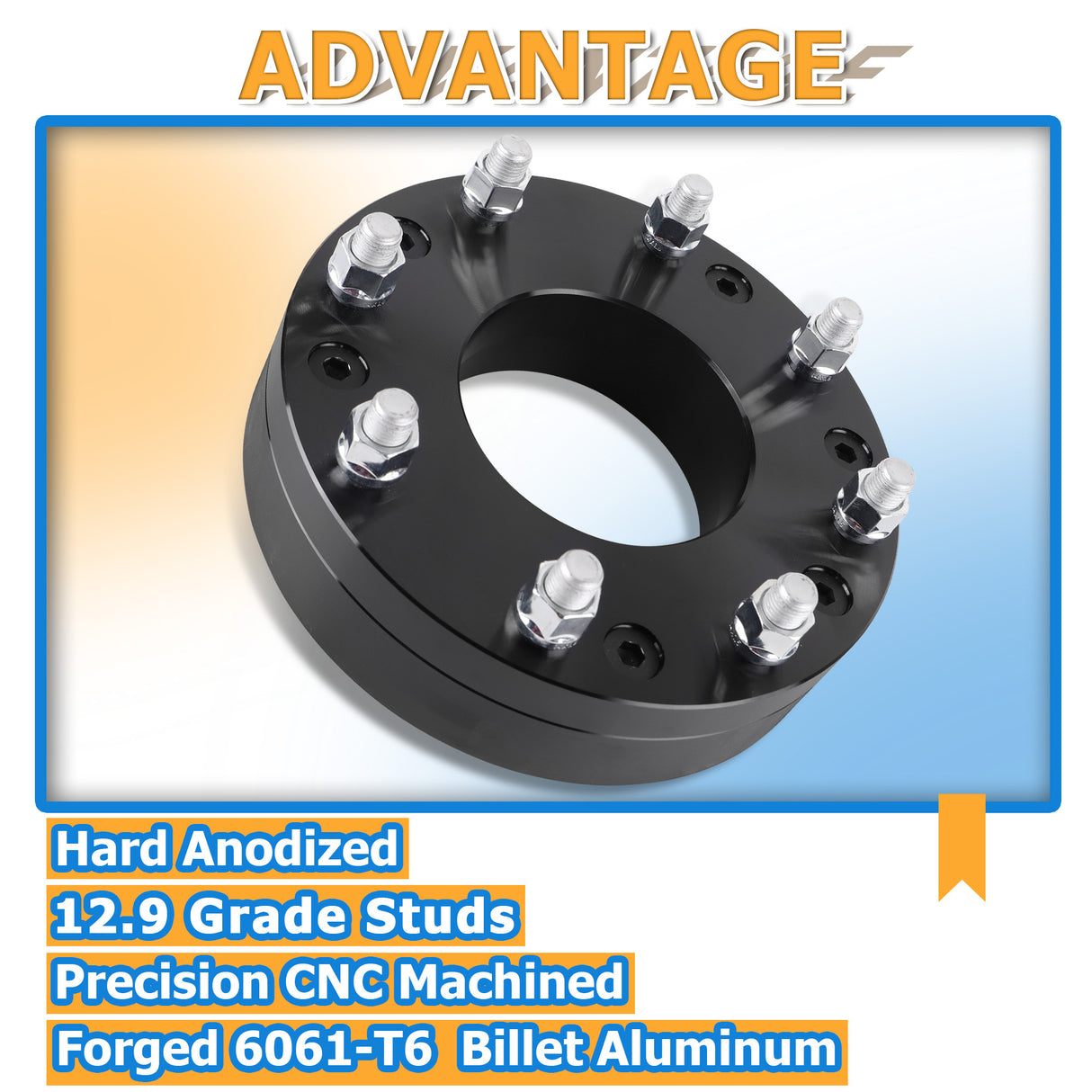 Richeer 6x5.5" to 8x180mm Wheel Adapters 6 To 8 Lug Conversion