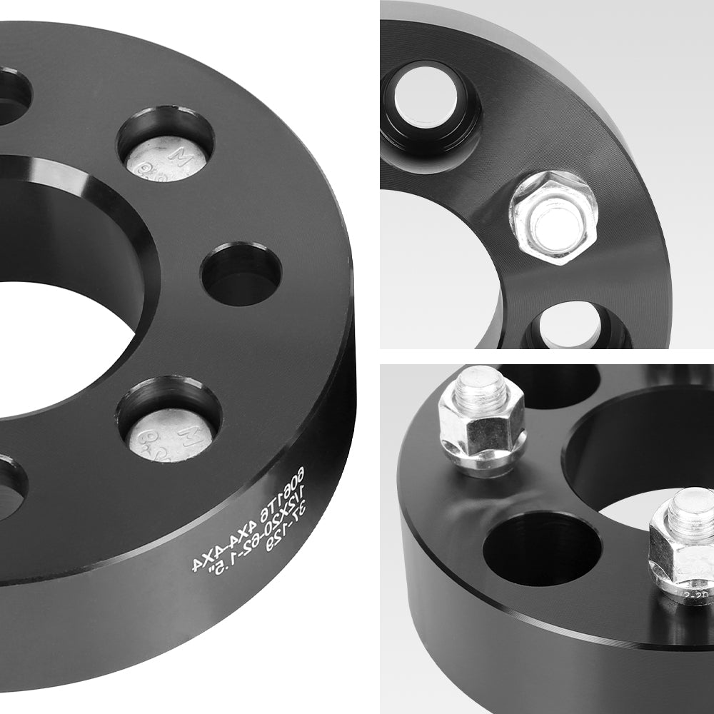 Richeer 4x4" Wheel Spacers for ATV and Golf Carts - 1.5" Thick Black