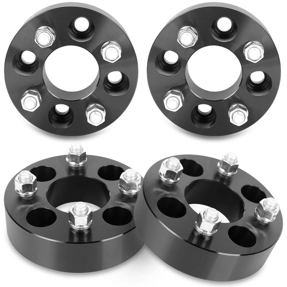 Richeer 4x4" Wheel Spacers for ATV and Golf Carts - 1.5" Thick Black