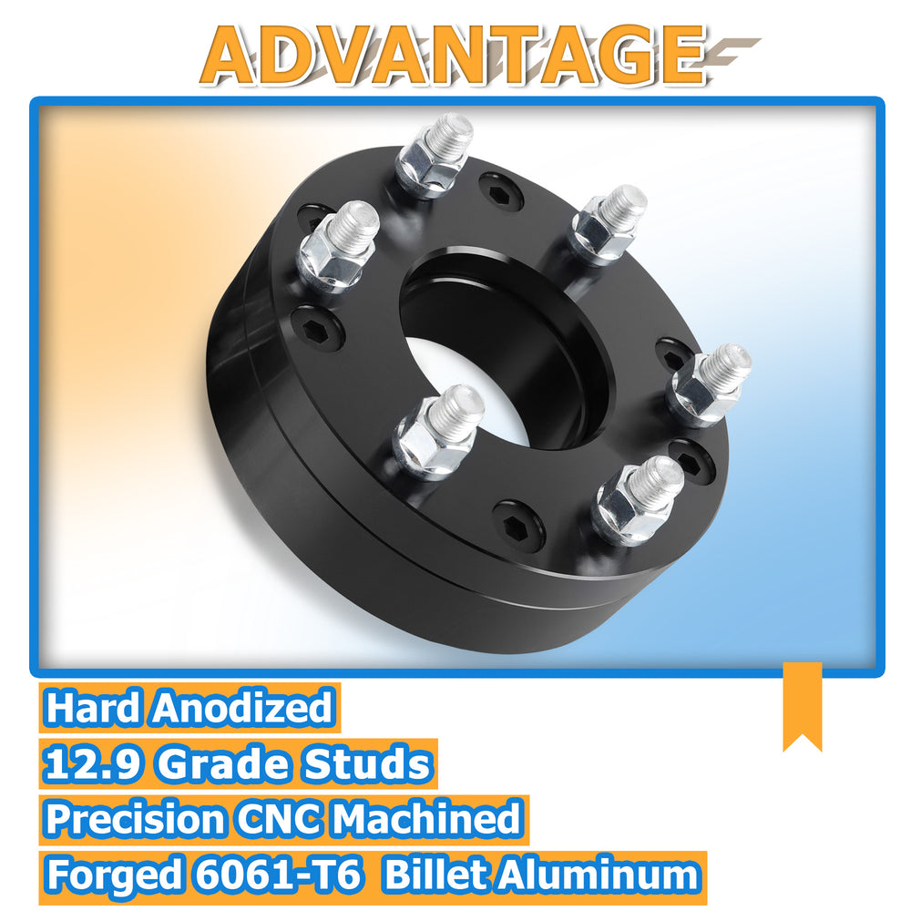 Richeer 5x4.75" to 6x5.5" Wheel Adapters  5 To 6 Lug Conversion