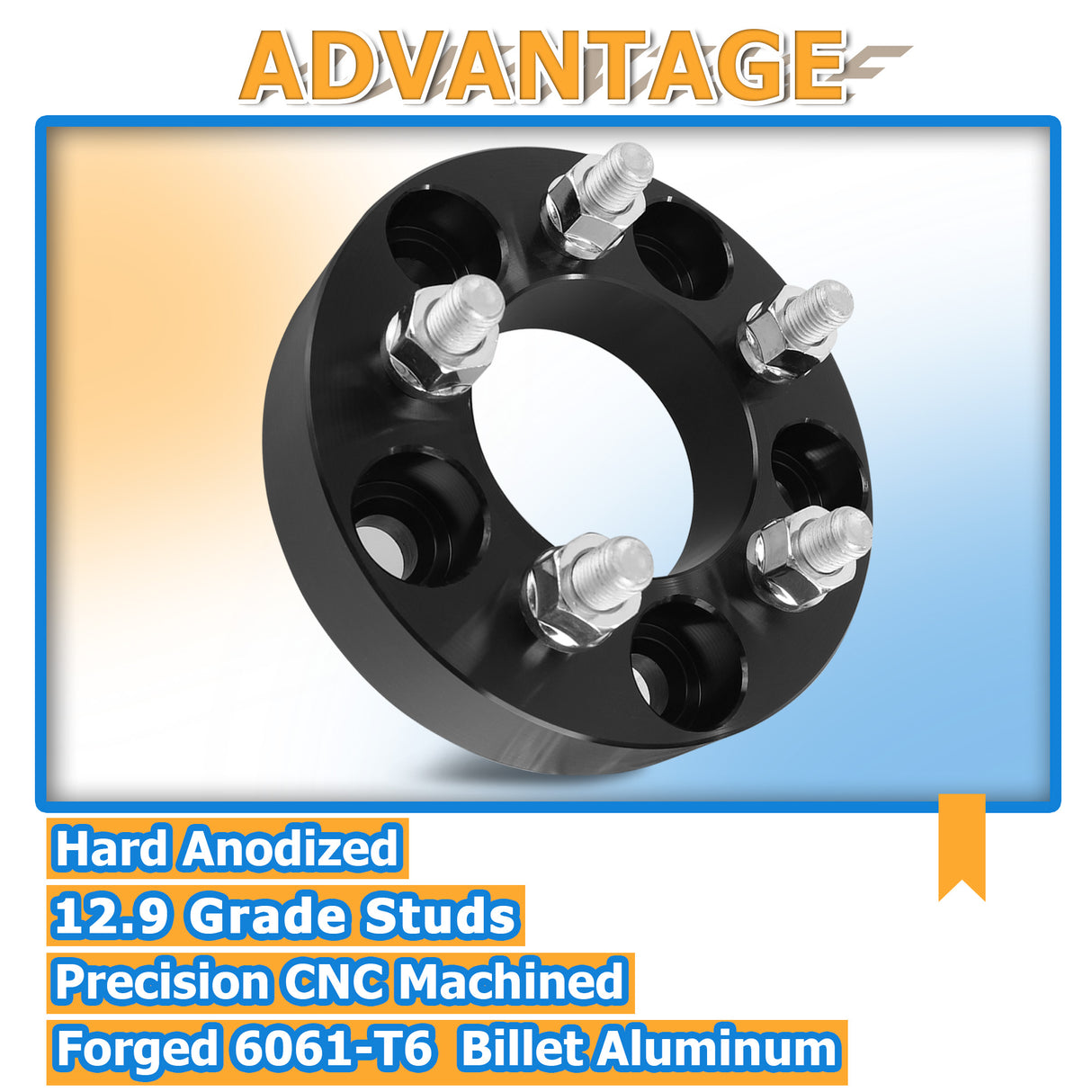 Richeer 5x4.5" to 5x100mm Wheel Adapters for Off-Road Vehicles (Toyota, Honda & More)