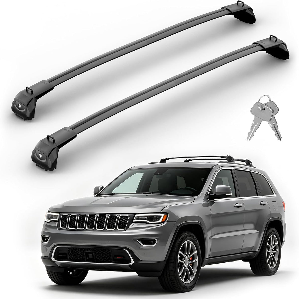 Richeer 360LBS Roof Rack Cross Bars for 2011-2021 Jeep Grand Cherokee