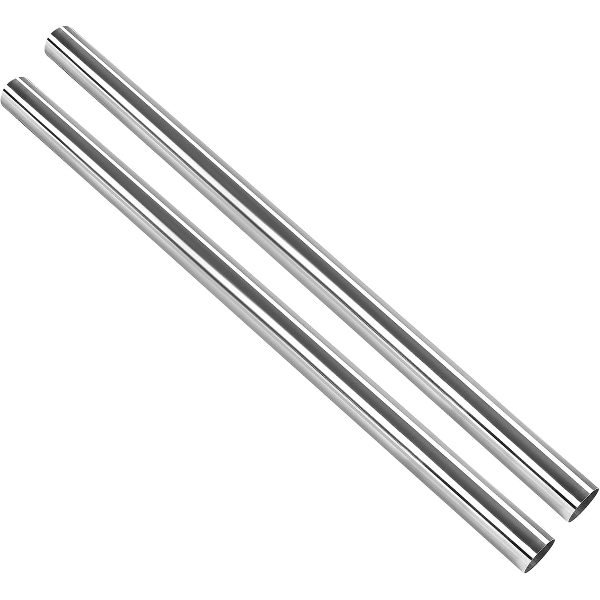 Richeer 3 Inch O.D. Stainless Steel Straight Exhaust Pipe, 47.3" Long 2PCS