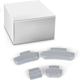 Richeer MC-Series Zinc Clip On Wheel Weights 80PCS Multi Size Assortment Kit | 4 small sizes 15pcs each,4 large sizes 5pcs each, durable iron, precise weight,tight clip,wear-resistant,reduce vibration