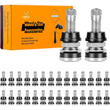 Richeer TR416 Valve Stem Kit – 20 Pack, Bolt‑in Design Fits Both 0.453″ & 0.625″ Holes, Corrosion‑Resistant for heavy-duty trucks, buses and commercial vehicles.