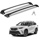 Richeer Heavy Duty 260LBS Roof Rack Crossbars for 2020‑2026 Toyota Highlander – Lightweight Aluminum, Metal Anti‑Theft Lock System, Wind‑Reducing Design, Fits Luggage, Bikes, Kayaks & More