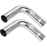 Richeer 3 Inch O.D. Stainless Steel Exhaust Pipe 90 Degree Elbow (2PCS)