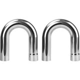Richeer 2.5 inch O.D. Stainless Steel U Bend 180 Degree Exhaust Pipe (2PCS)
