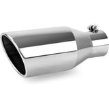 Richeer 3” Inlet Exhaust Tip, 5” Outlet 12” Length Stainless Steel Polished