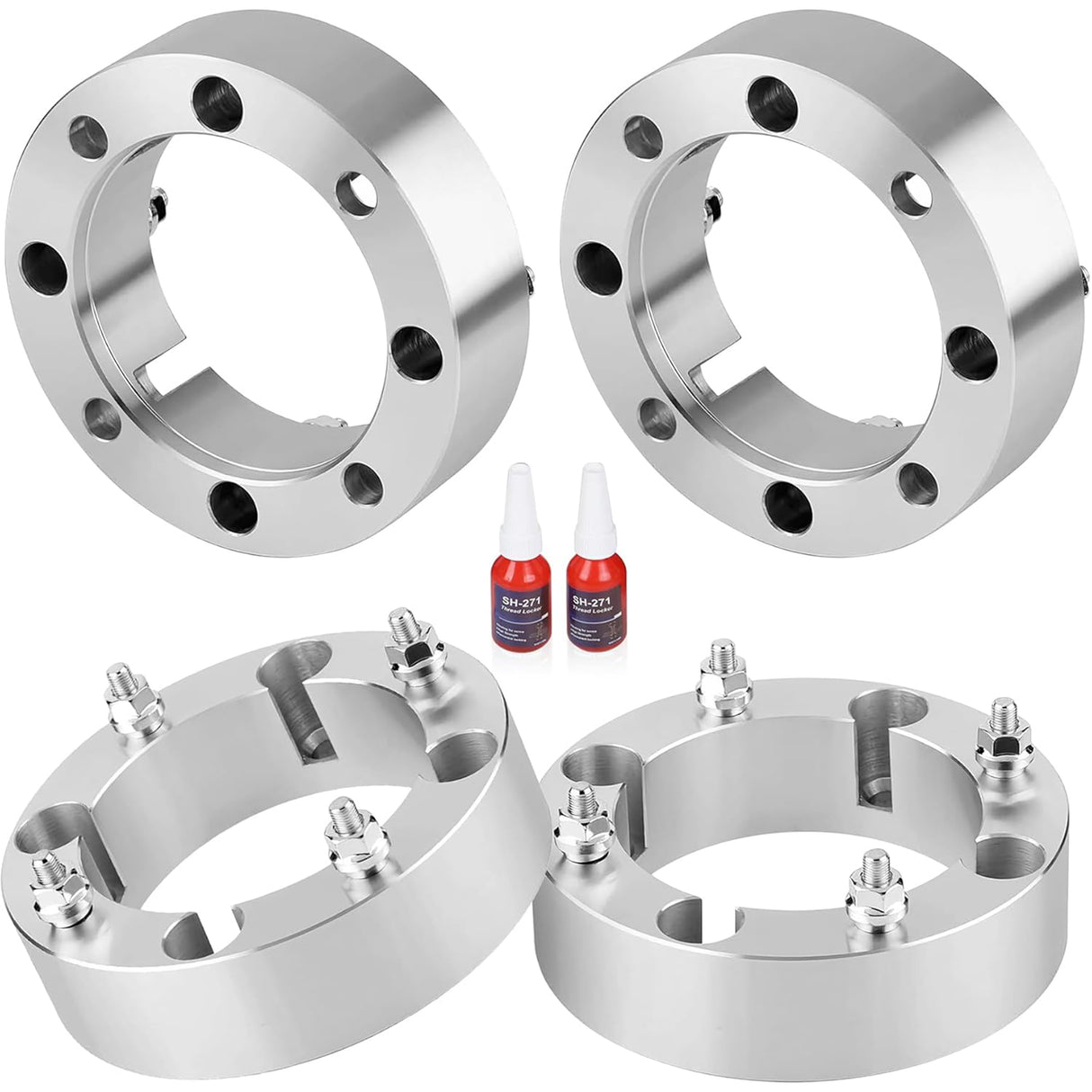 Richeer 2'' 4x137 Wheel Spacers with 12x1.5 Studs & 110mm Bore for 2017-2025 Can-Am Maverick X3, 2019-2025 Talon 1000R 1000X, 2016-2024 Pioneer 1000