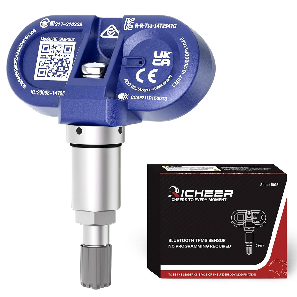 Richeer 1 PC Upgraded Bluetooth TPMS Sensor for 2020-2025 Model 3,Y,S,X