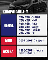 Richeer 4x100mm Wheel Spacers for Off-Road Vehicles (Honda, Mini Cooper & More)-1" Thick Black
