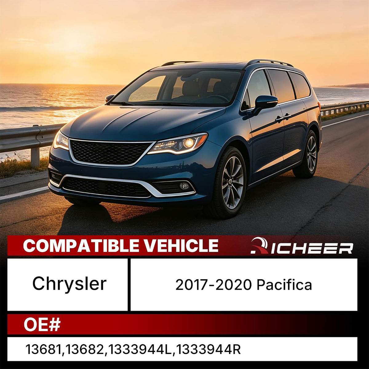 Richeer Front Strut Assembly Compatible With 2017-2020 Chrysler Pacifica