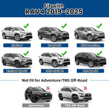 Richeer Heavy Duty 260LBS Roof Crossbars for 2019‑2025 RAV4 – Lightweight Aluminum, Metal Anti‑Theft System, Low‑Wind Noise Design, Fits Cargo Boxes, Bikes, Kayaks