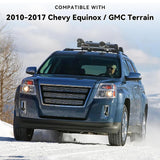 Richeer Aluminum Roof Rack For 2010-2017 Equinox&Terrain,165 Lbs Crossbars Cargo Carrier Rooftop Luggage Kayak Bicycles Canoe Snowboard