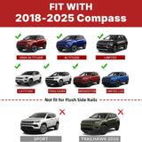 Richeer 300LBS Lockable Roof Rack Cross Bars for 2018-2025 Compass