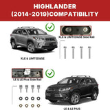 Richeer 220LBS Lockable Roof Rack Cross Bars for 2014-2019 Highlander