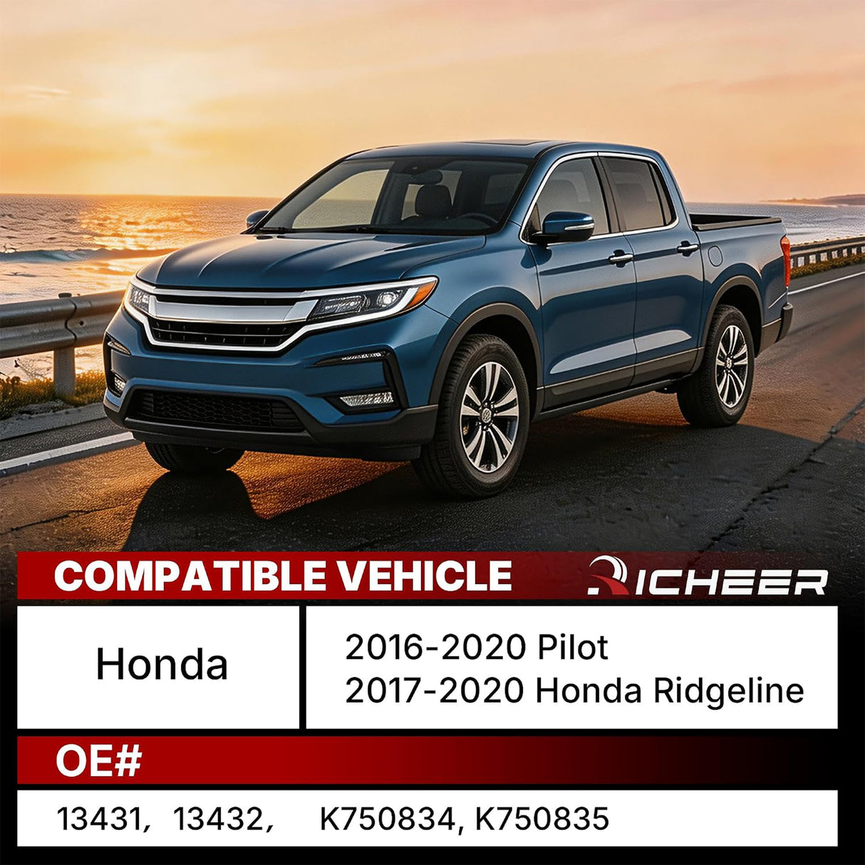 Richeer Front Struts Assembly & Sway Bar Links Fits 2016-2020 Honda Pilot