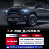 Richeer 2.5" Front and 2" Rear Leveling Kits for 2009-2025 Ram 1500 4WD/AWD