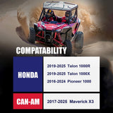 Richeer 2'' 4x137 Wheel Spacers with 12x1.5 Studs & 110mm Bore for 2017-2025 Can-Am Maverick X3, 2019-2025 Talon 1000R 1000X, 2016-2024 Pioneer 1000