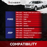 Richeer 1.5 inch 5x4.5 Wheel Spacers for TJ XJ YJ KJ KK ZJ Explorer Ranger 4PCS