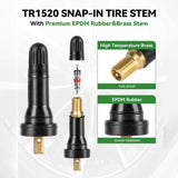 Richeer TR1520 50-Pack TPMS Valve Stems – Leak-Proof, Weather-Resistant, Universal Fit for Most Cars, SUVs & Light Trucks