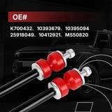 Richeer K700432 Front Sway Bar Link 2PCS for 2007-2016 Chevrolet Escalade Avalanche Silverado Suburban Tahoe Sierra Yukon for Sway Stabilizer Link Replace K700538,10393679