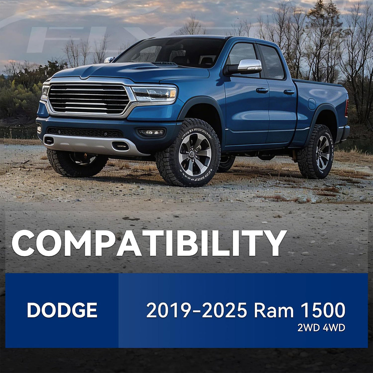 Richeer Heavy Duty Rear Coil Springs Compatible with 2019-2025 Ram 1500 2WD 4WD
