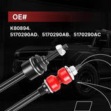 Richeer K80894 Front Sway Bar Link 2PCS Compatible with 2003-2021 Dodge RAM 1500 2500 3500