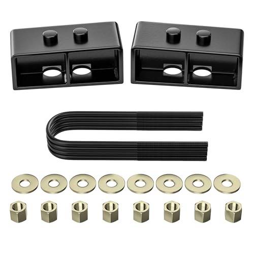Richeer 2" Rear Lift Block, 2'' Leveling Lift Kits Off-road (2021-2024 F150 2WD/4WD)